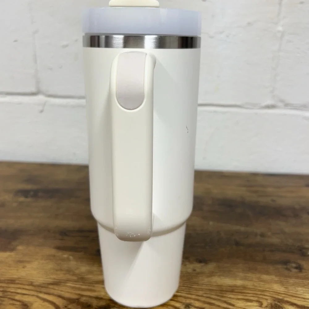 STANLEY THE FLOWSTATE QUENCHER H2.0 30oz TUMBLER - CREAM Frost White‎ - Picture 3 of 9